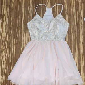 blush dress